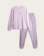 Pijama Largo Mujer Mandala - Malva