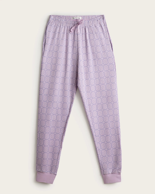 Pijama Largo Mujer Mandala - Malva