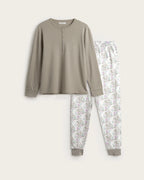 Pijama Largo Mujer Noa - Topo