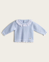 Conjunto Punto Topitos - Cielo/Blanco