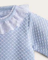 Conjunto Punto Topitos - Cielo/Blanco