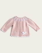 Conjunto Punto Lazo - Maquillaje/Blanco