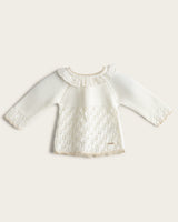 Conjunto Punto Bordado - Crudo/Arena