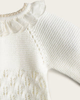 Conjunto Punto Bordado - Crudo/Arena