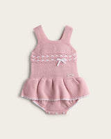 Body Punto Falda - Maquillaje/Blanco