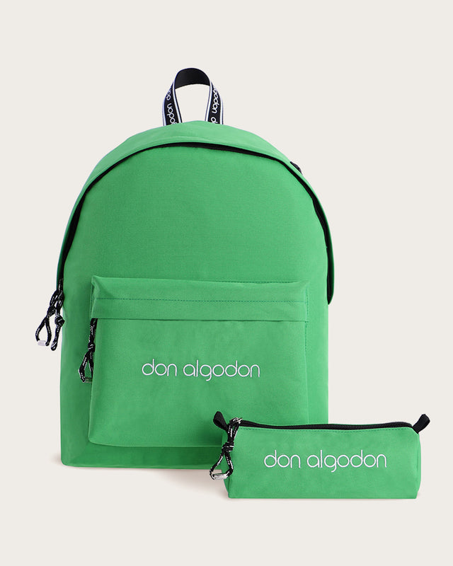 Mochila y Estuche Atina - Verde
