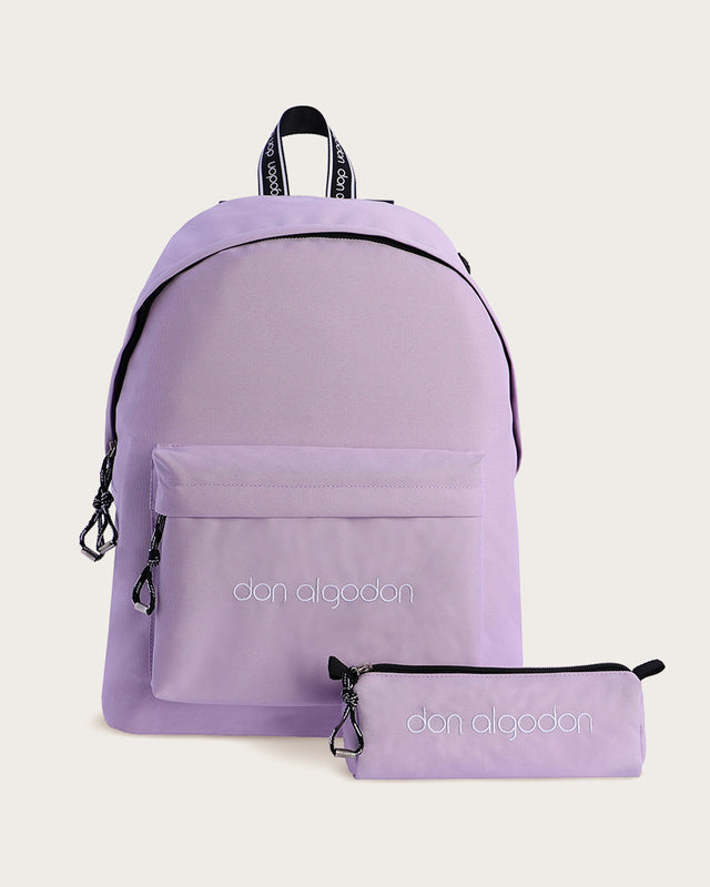 Mochila y Estuche Atina - Violeta