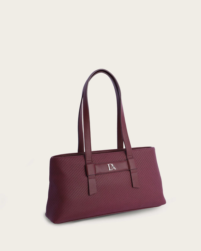 Bolso de Hombro Nerine - Burdeos