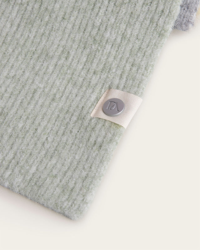 Bufanda de punto Color Block - Amarillo