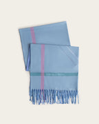 Bufanda de Lana Rayas - Azul