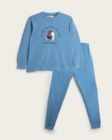 Pijama Largo Niño Connor - Azul marino