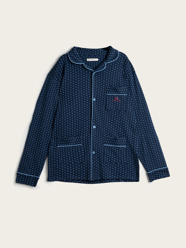 Pijama Largo Hombre Gentle - Azul Marino