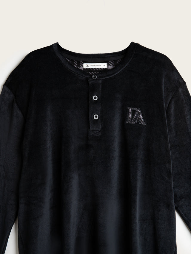 Pijama Largo Hombre Blanket - Negro