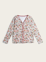 Pijama Largo Mujer Cachemire - Rojo carmesí