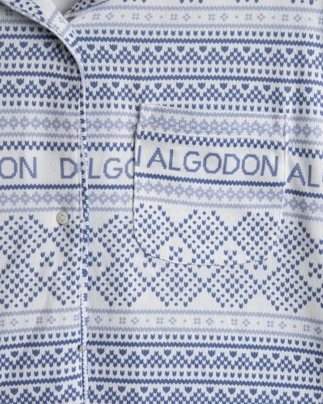 Pijama Largo Mujer Ice - Gris