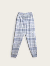 Pijama Largo Mujer Snow - Azul