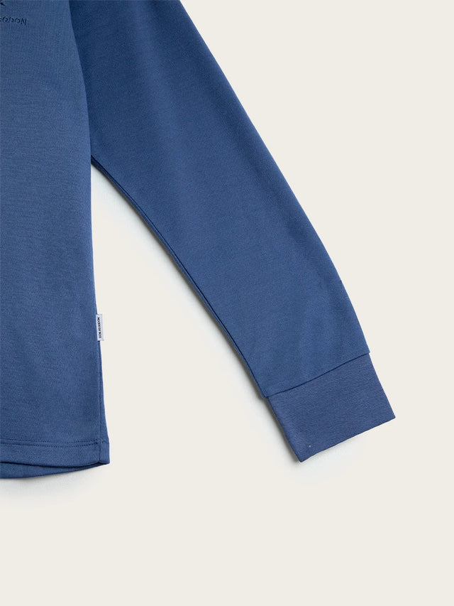 Pijama Largo Mujer Plant - Azul