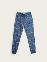 Pijama Largo Mujer Plant - Azul