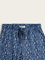 Pijama Largo Mujer Plant - Azul