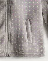 Bata Corta Niña Dot - Gris