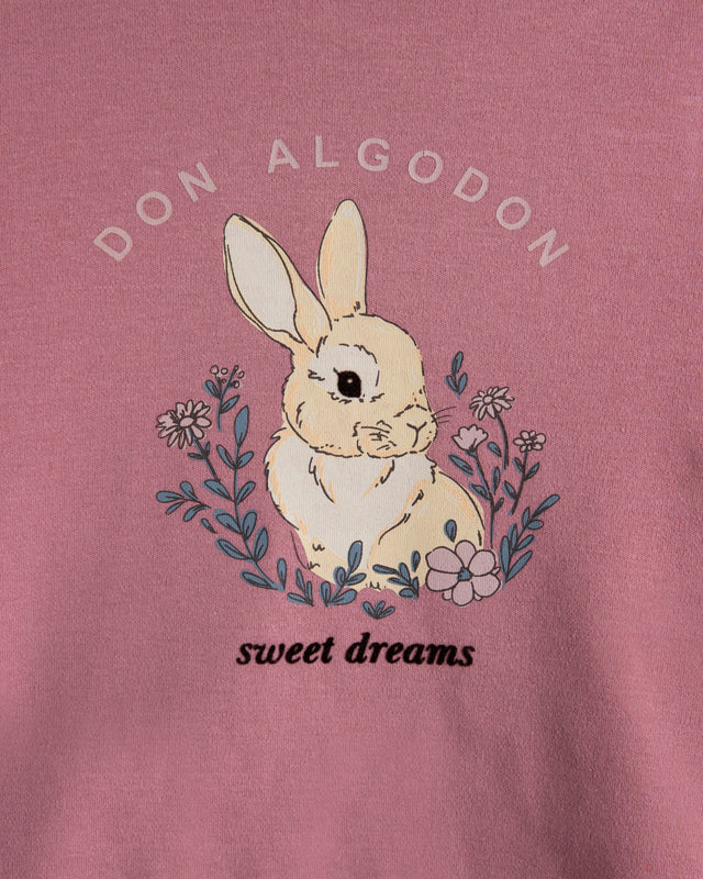 Pijama Largo Niña Koni - Rosa