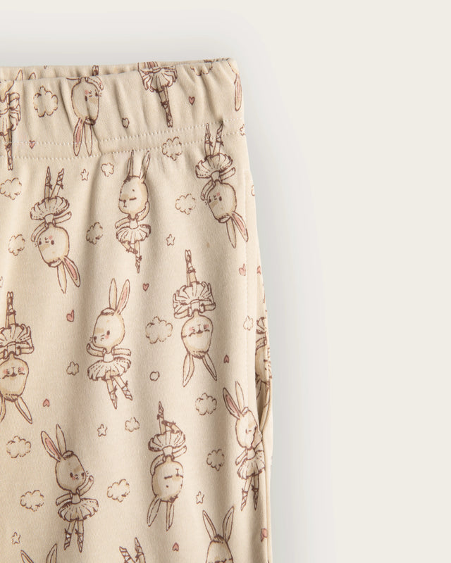 Pijama Largo Niña Gala - Crema