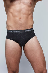 Calzoncillo Slip Estampado Hombre Algodón - Pack 2