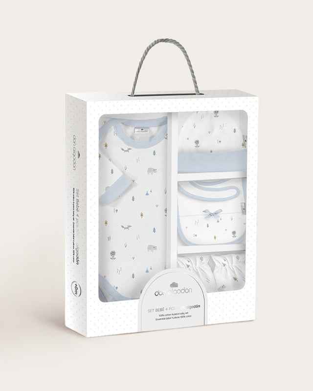 Set Bebé 5 Piezas Animales Fox - Azul Bebé