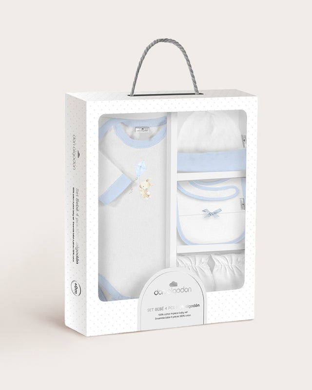 Set Bebé 5 Piezas Conejito Cometa - Azul Bebé