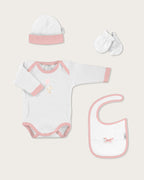 Set Bebé 5 Piezas Conejito Cometa - Rosa Bebé