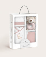 Set Bebé 4 Piezas Oso - Rosa Bebé