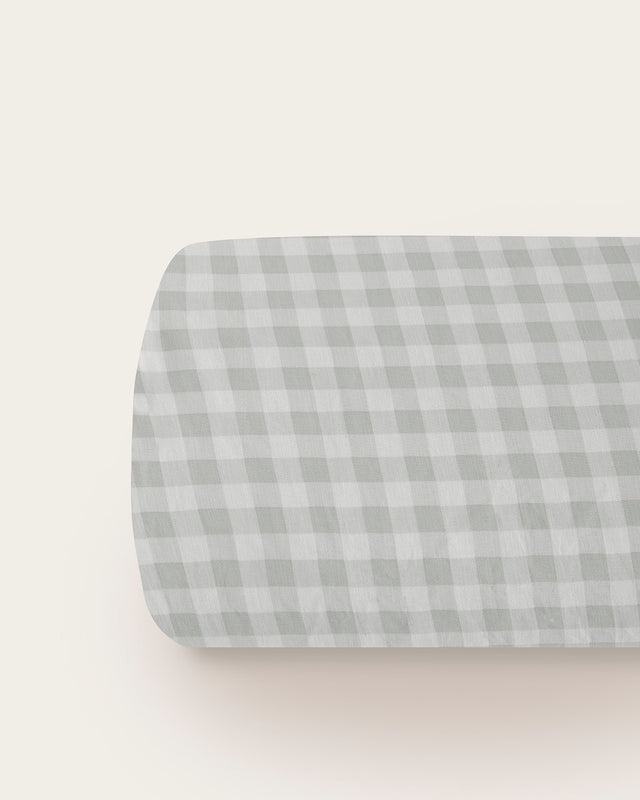 Housse de couette Elia en coton imprimé nordique - 150 fils - Gris