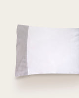 Juego de Sábanas Veria - Algodón 200 hilos - Blanco/Gris