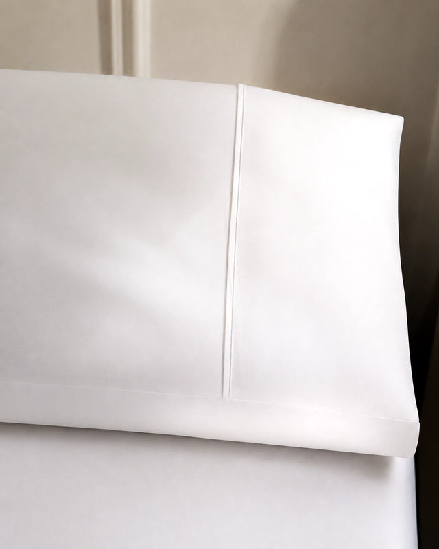 Funda de Almohada Satén Elba - 300 Hilos - Blanco