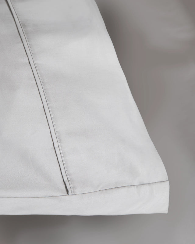 Funda de Almohada Satén Elba - 300 Hilos - Gris