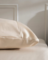 Funda de Almohada Satén Elba - 300 Hilos - Beige