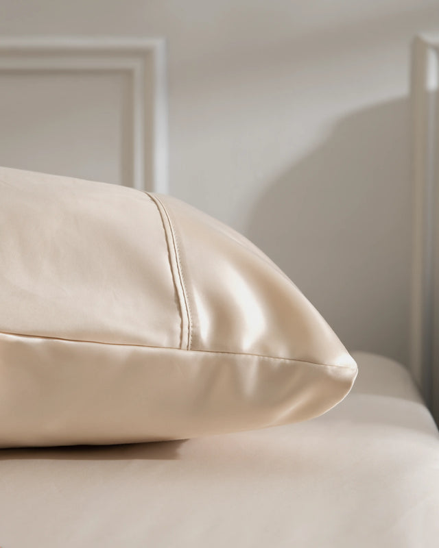 Funda de Almohada Satén Elba - 300 Hilos - Beige