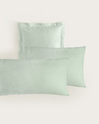 Funda de Almohada Percal - Algodón 180 hilos - Verde Mar