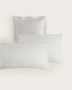 Funda de Almohada Percal - Algodón 180 hilos - Gris