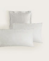 Funda de Almohada Percal - Algodón 180 hilos - Gris
