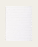 Tapis de Bain Ribs - Coton 1000 g/m² - Blanc