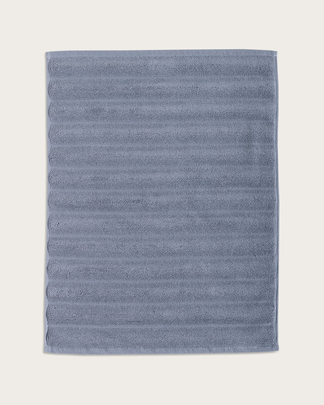 Alfombrilla de Baño Ribs - Algodón 1000 g/m² - Azul