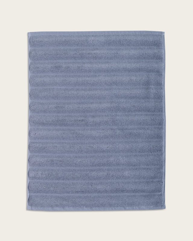 Tapis de Bain Ribs - Coton 1000 g/m² - Bleu