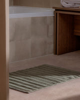 Tapis de bain Ribs - 100 % coton 1000 g/m² - Vert