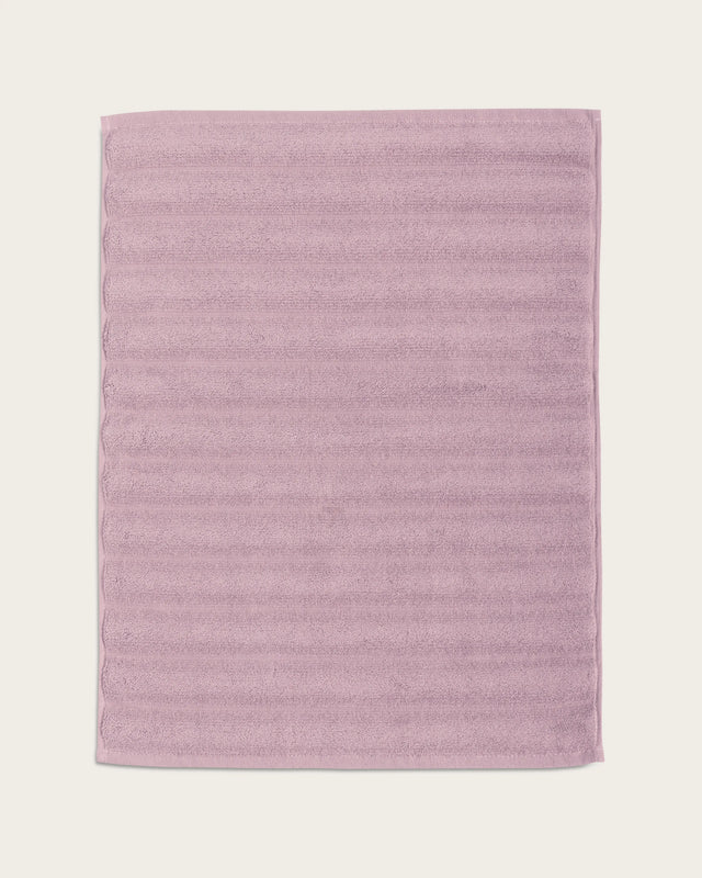 Tapis de Bain Ribs - Coton 1000 g/m² - Mauve