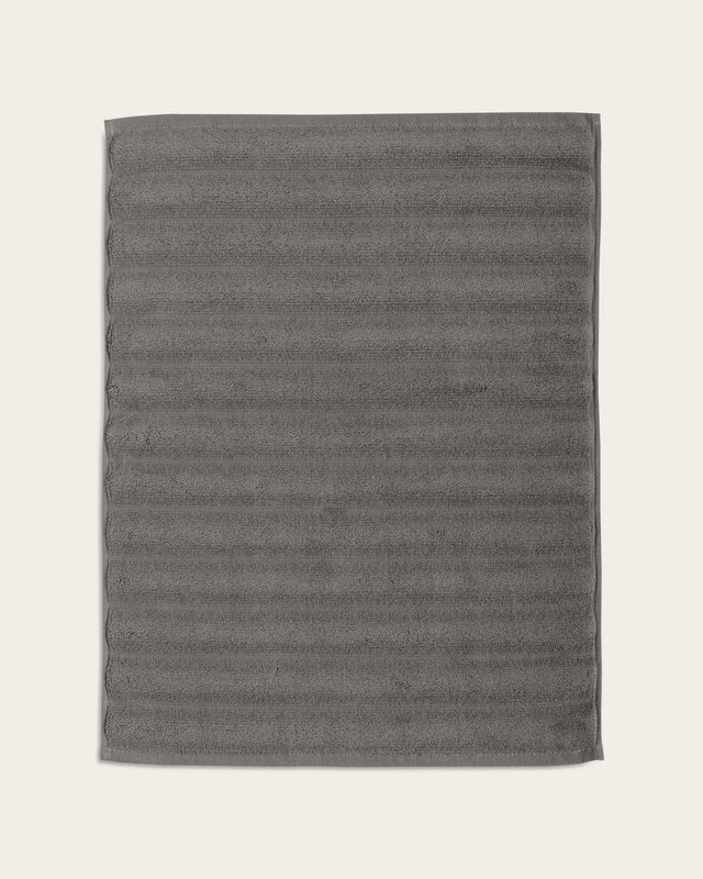 Tapis de Bain Ribs - Coton 1000 g/m² - Gris