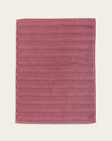 Tapis de bain Ribs - Coton 1000 g/m² - Bordeaux