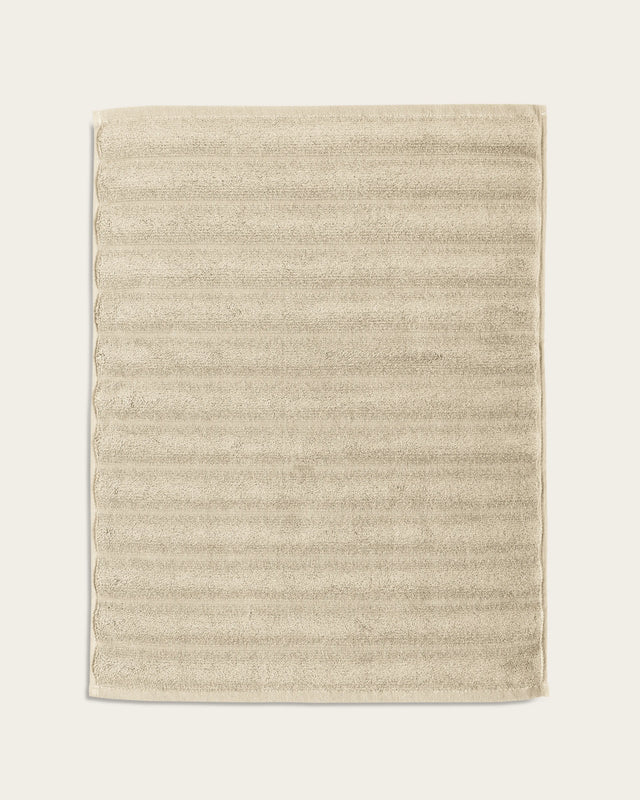 Tapis de bain Ribs - Coton 1000 g/m² - Sable
