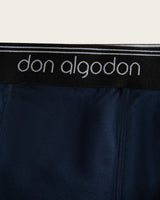 Caleçon Boxer Classique - Coton - Marine/Vert