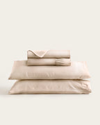 Bamboo Silk Sheet Set - Beige